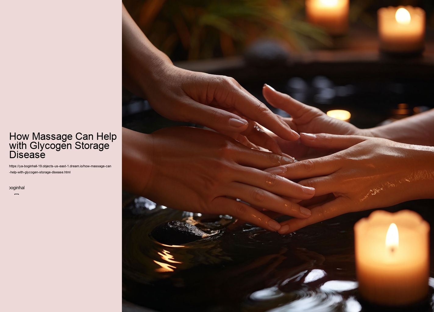 How Massage Can Help with Glycogen Storage Disease