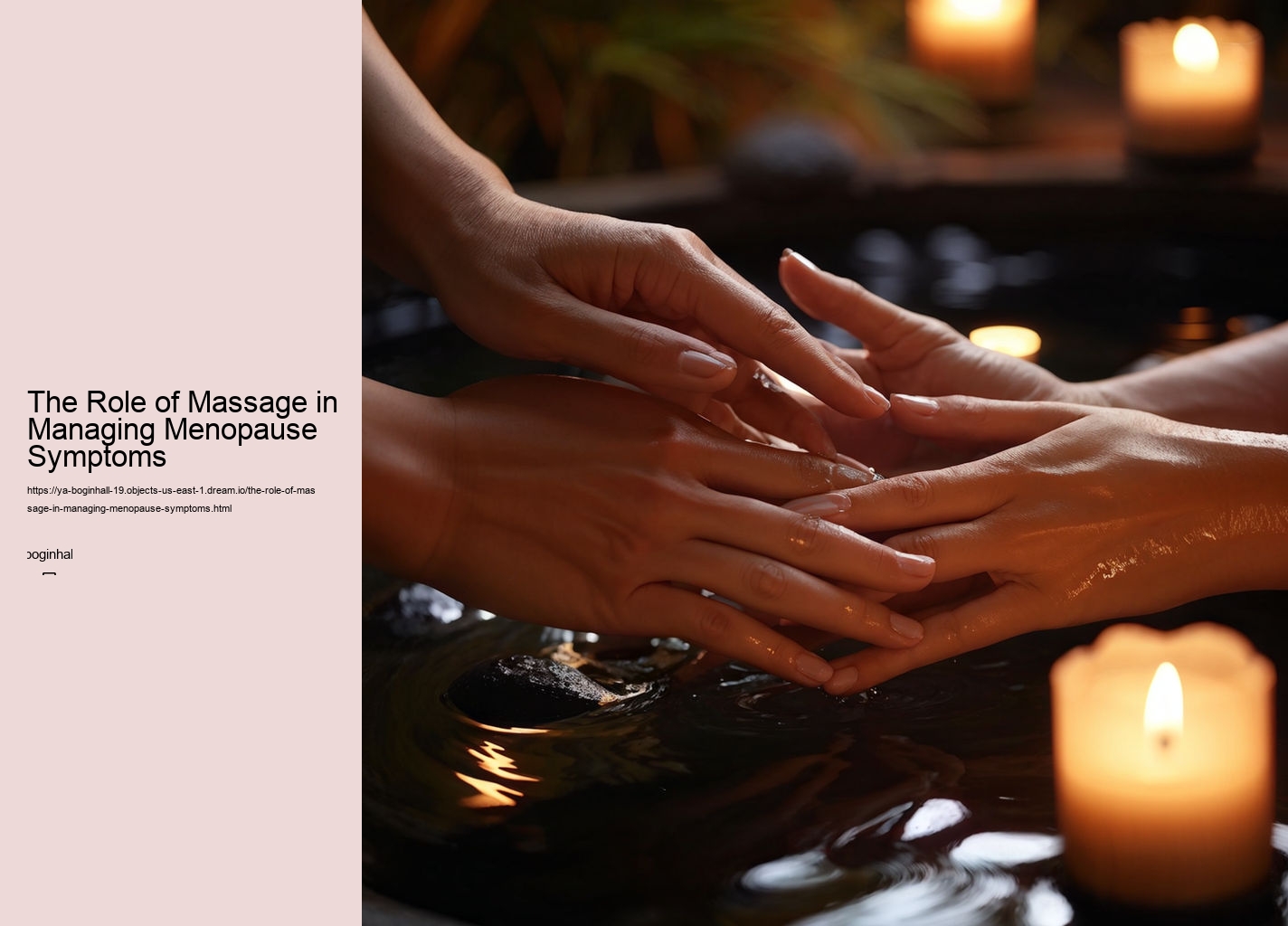 The Role of Massage in Managing Menopause Symptoms